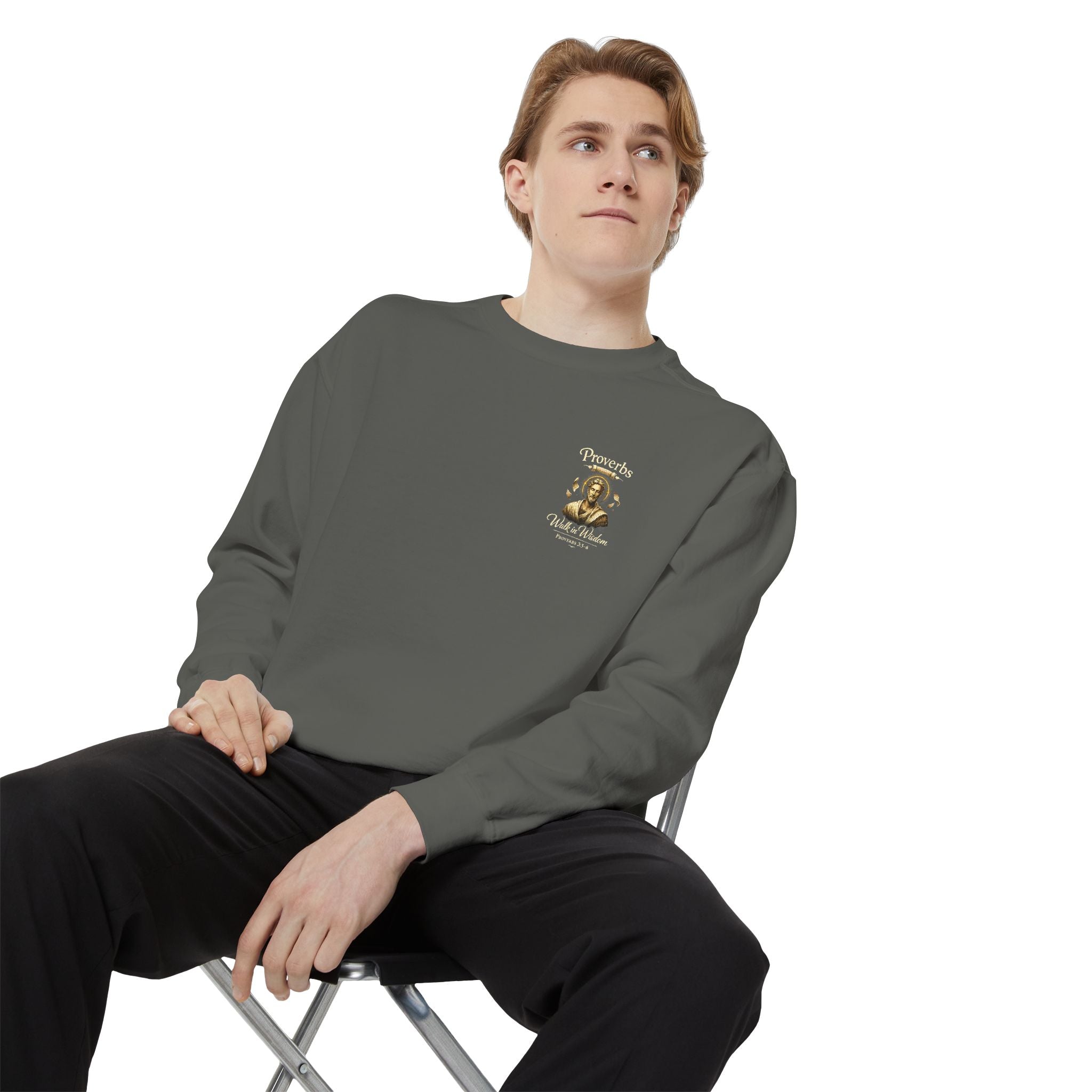 Proverbs Scripture Sweatshirt | Biblical Quote Christian Pullover | Inspirational Faith Crewneck