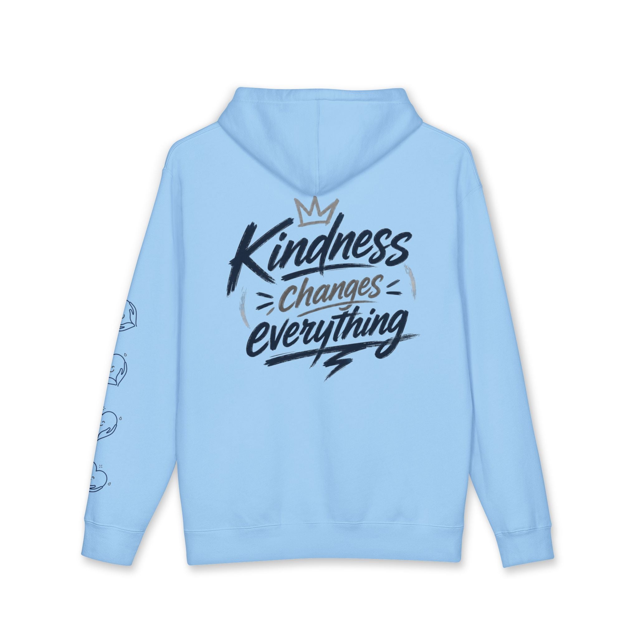 Kindness Changes Everything Hoodie – Heart Hands Graphic Inspirational Pullover