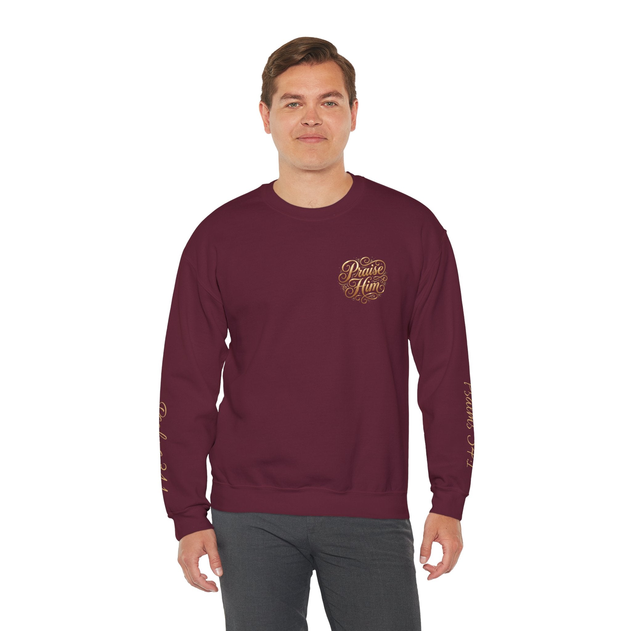 Praise Psalm 150 Sweatshirt | Christian Faith Crewneck Pullover | Inspirational Worship Apparel