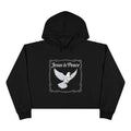 Jesus Is Peace Cropped Hoodie — Dove Faith Graphic