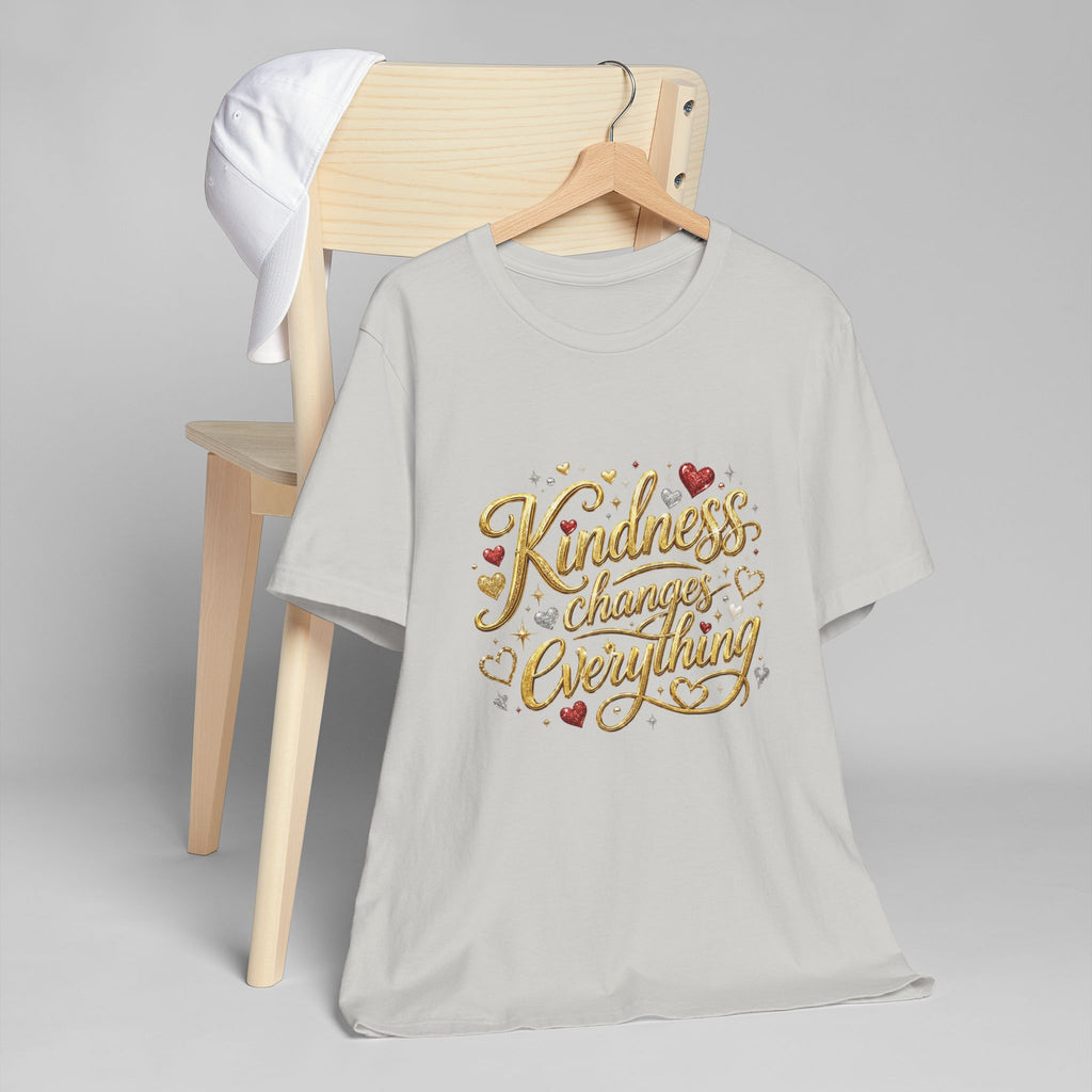 Kindness Changes Everything T-Shirt | Inspirational Script Graphic Tee | Soft Everyday Kindness Shirt