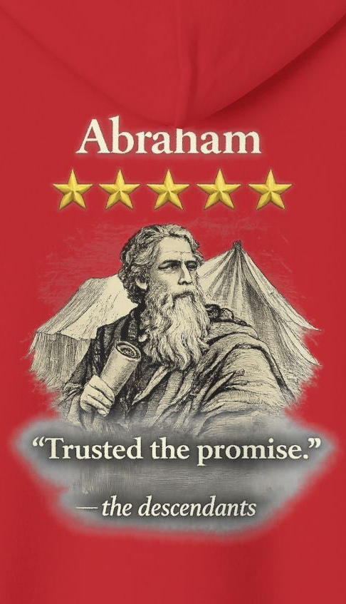 Abraham – Patriarch Hoodie | “I Trusted the Promise” Graphic – Five-Star Faith Series