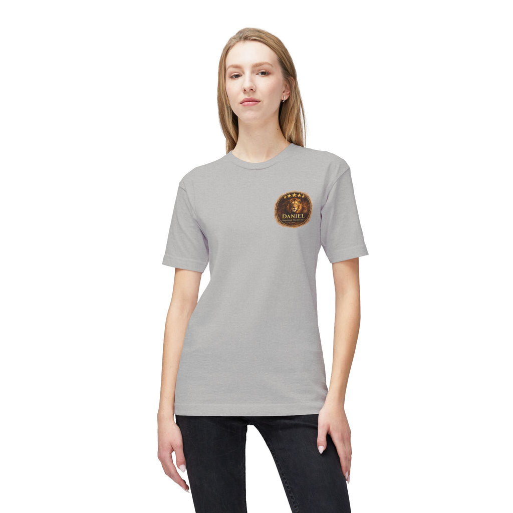 Daniel Review "Stay" Christian T-Shirt — Faith-Based Lion Design