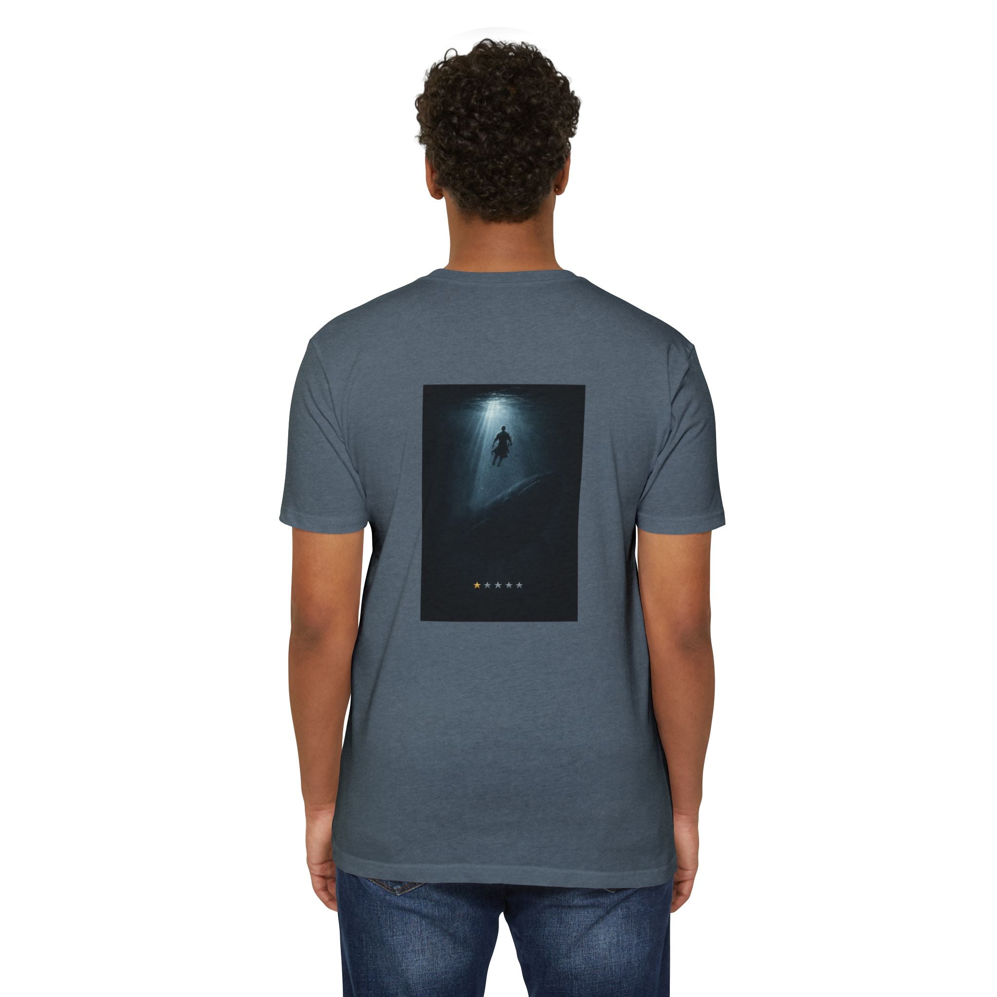Jonah – Back Print T-Shirt | Atmospheric Deep Sea Graphic – Five-Star Faith Series