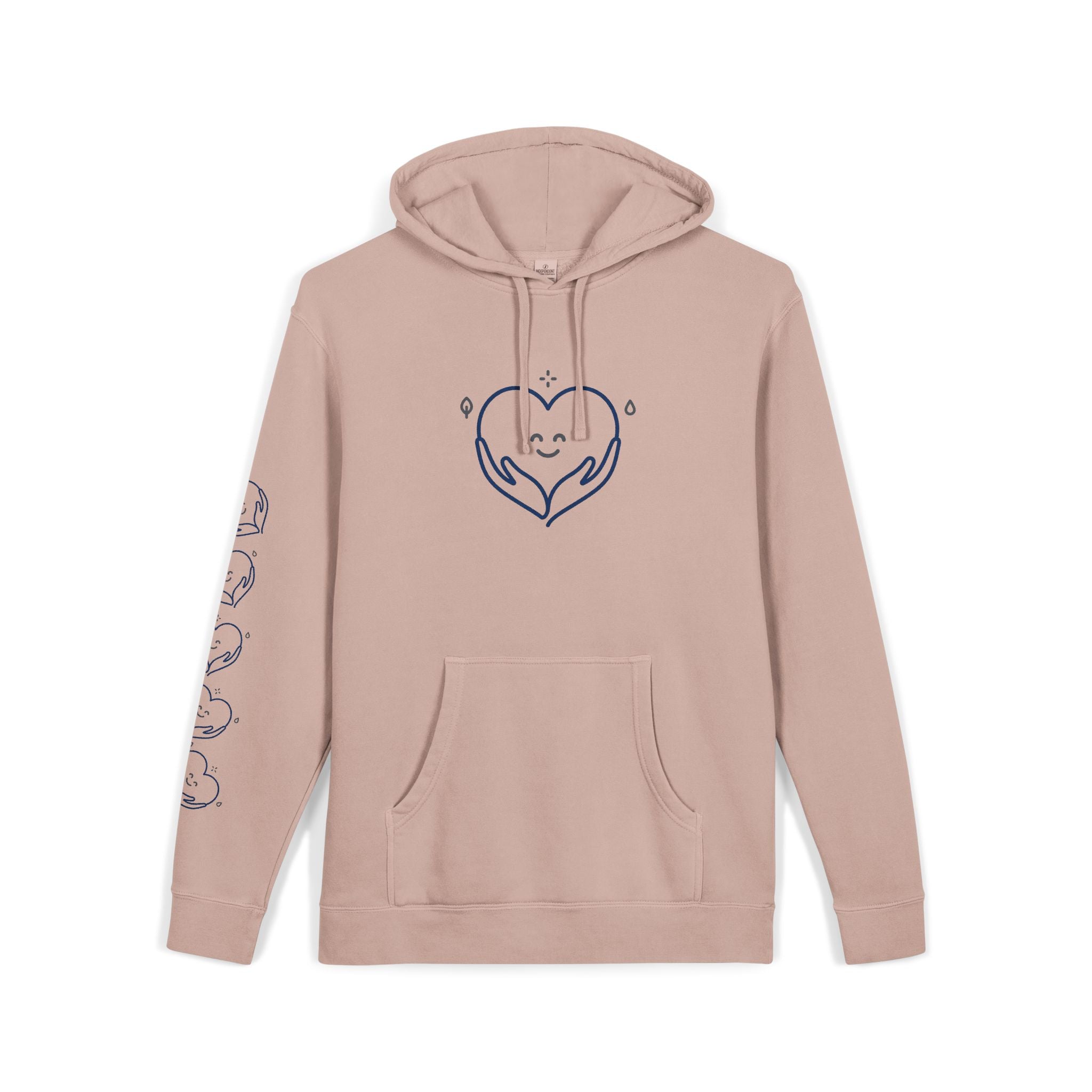 Kindness Changes Everything Hoodie – Heart Graphic Pigment-Dyed Sweatshirt