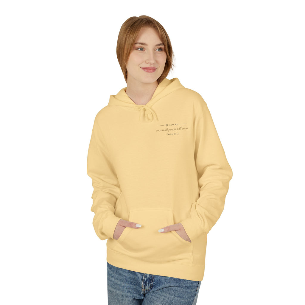 Prayer Hoodie – “O Hearer of Prayer” Psalm 65:2 Christian Pullover | Faith & Freedom Creations