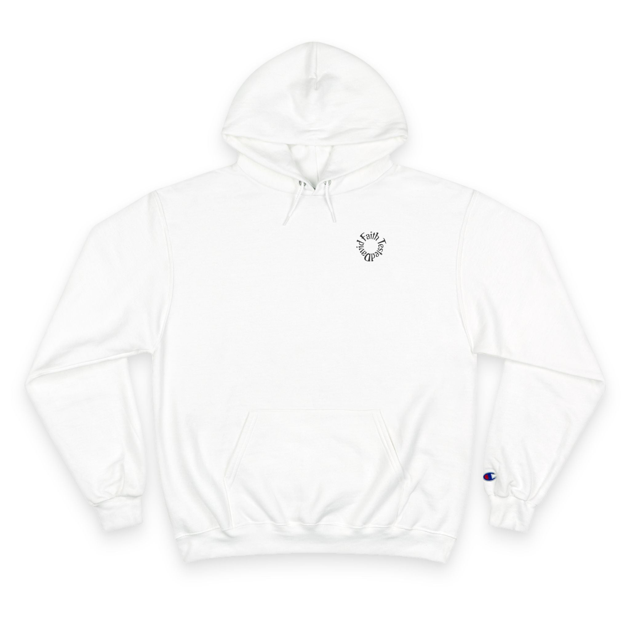 Giant Graphic Champion Hoodie - White Streetwear Pullover