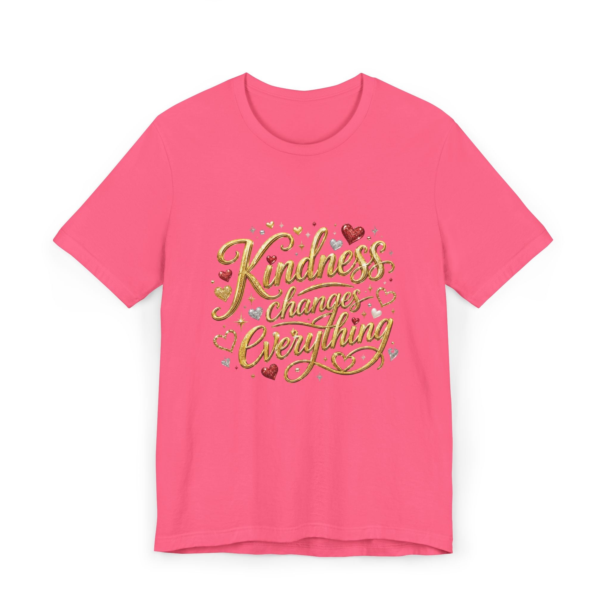 Kindness Changes Everything T-Shirt | Inspirational Script Graphic Tee | Soft Everyday Kindness Shirt