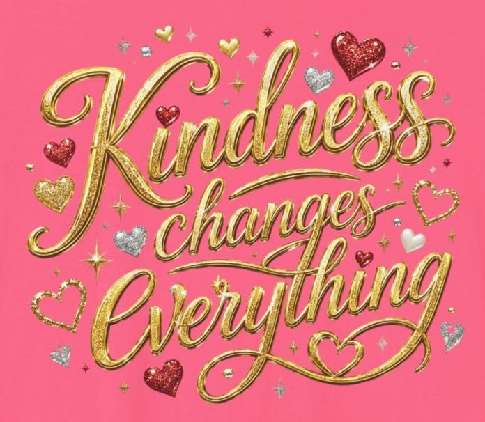 Kindness Changes Everything T-Shirt | Inspirational Script Graphic Tee | Soft Everyday Kindness Shirt