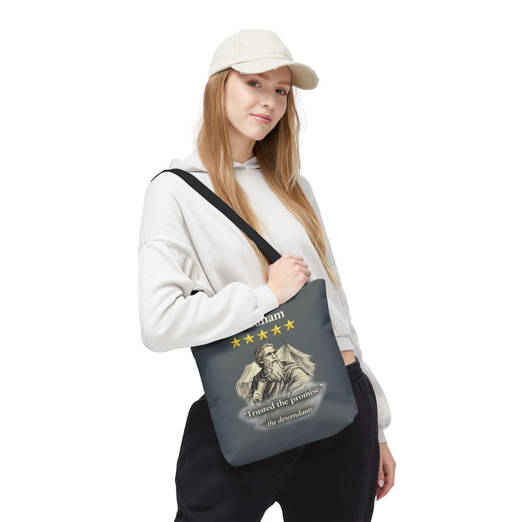 Abraham – Tote Bag | “Trusted the Promise” Patriarch Graphic – Five-Star Faith Series