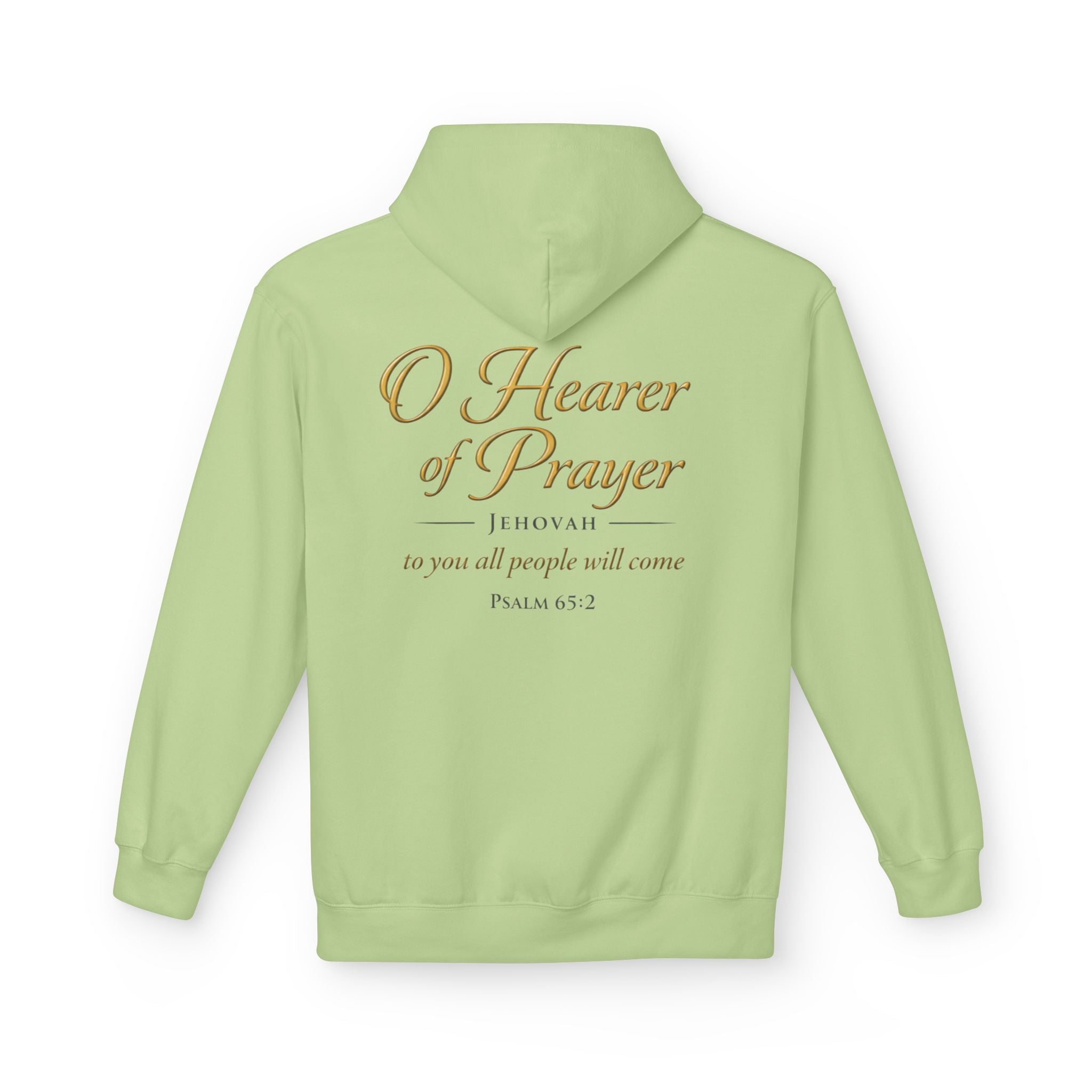 Prayer Hoodie – “O Hearer of Prayer” Psalm 65:2 Christian Pullover | Faith & Freedom Creations