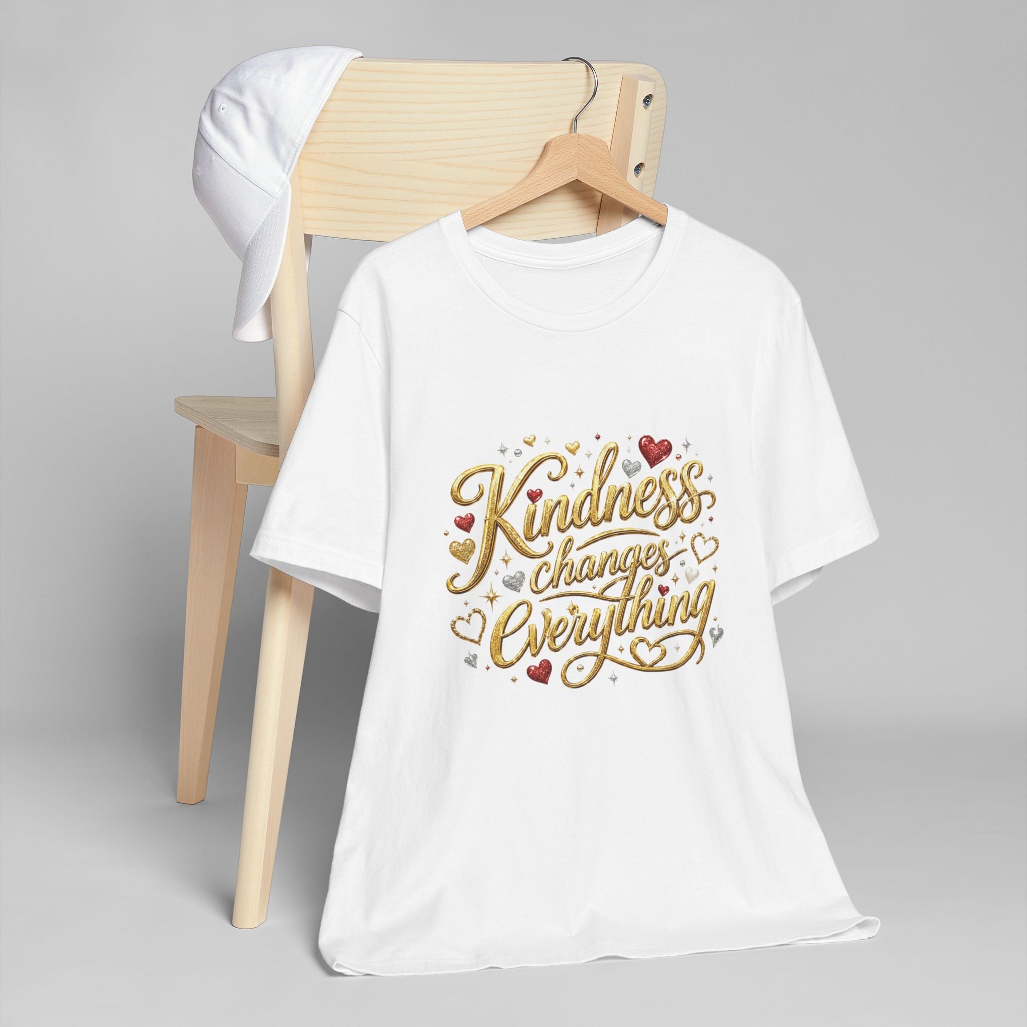 Kindness Changes Everything T-Shirt | Inspirational Script Graphic Tee | Soft Everyday Kindness Shirt