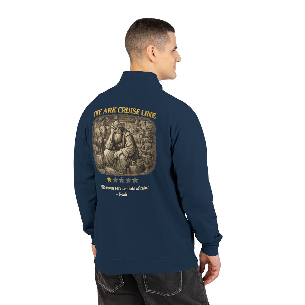 Noah – Quarter-Zip Sweatshirt | “No Room Service — Lots of Rain” Review – Five-Star Faith Series