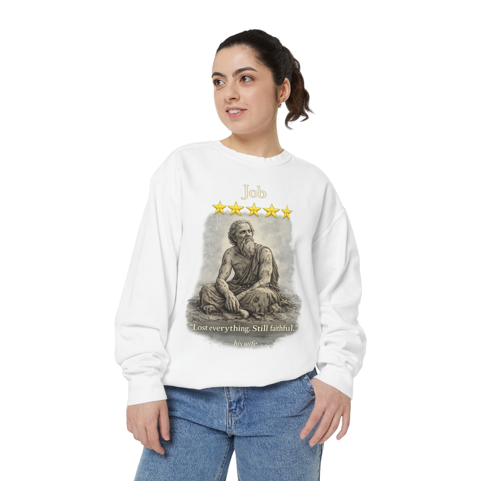 Faithful Through It All Sweatshirt — "I Lost Everything, Still Faithful" Christian Pullover-⭐ Five-Star Faith Series⭐