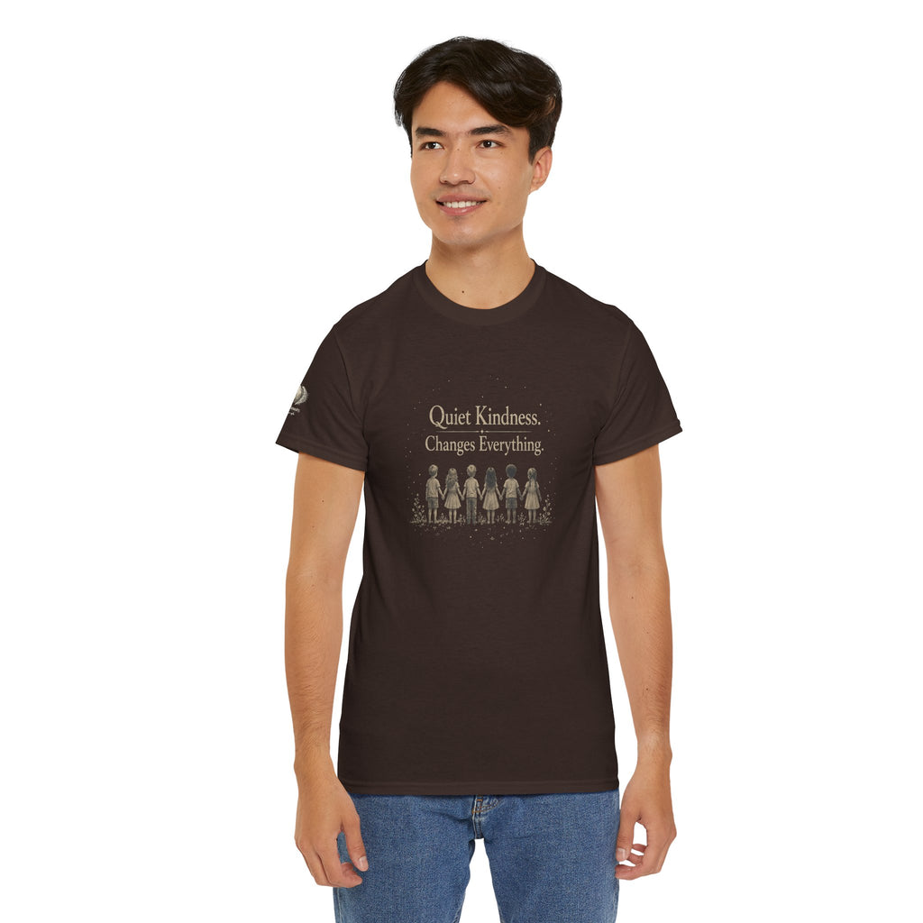 Kindness Graphic Tee – “Quiet Kindness Changes Everything” Inspirational T-Shirt