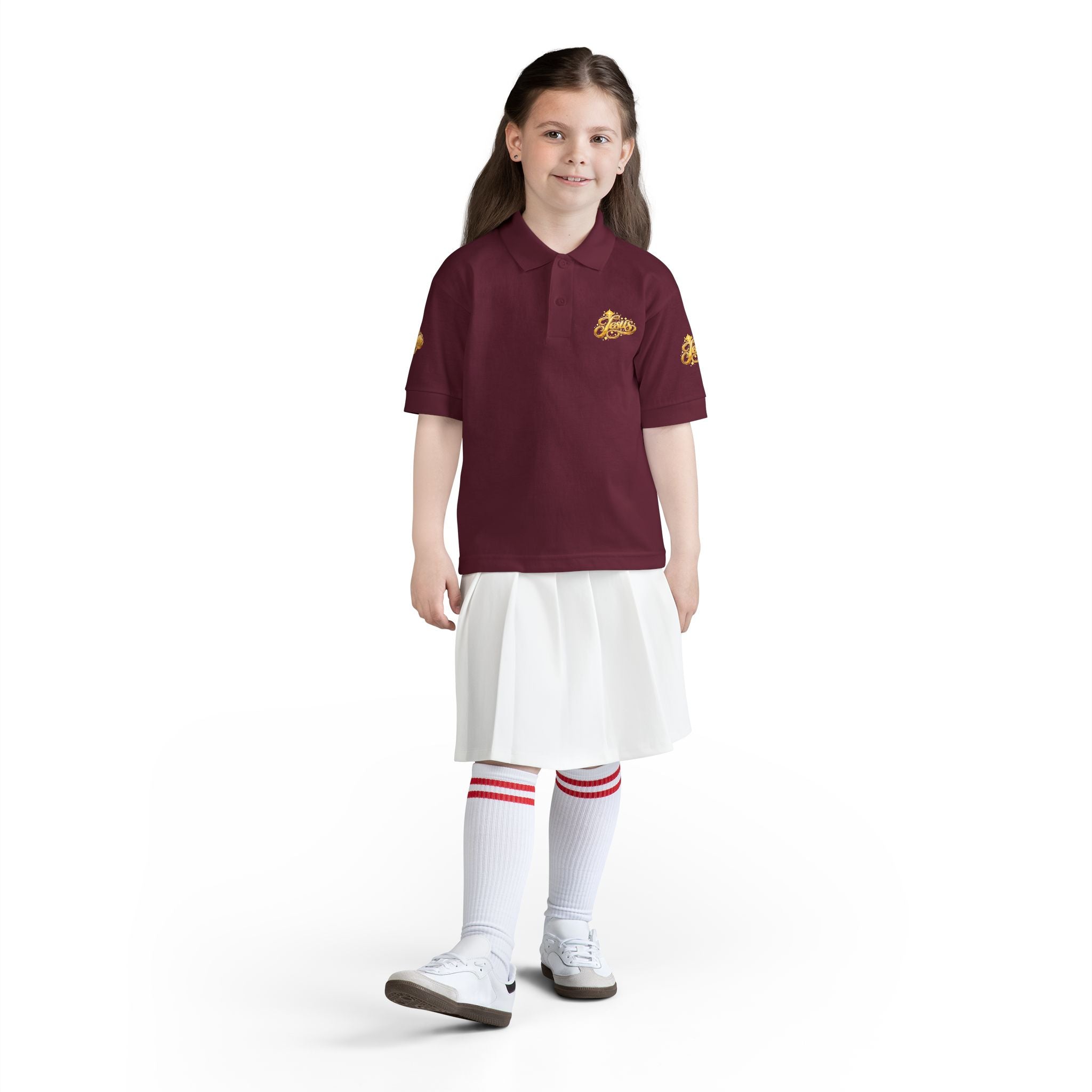 Kids Jesus Gold Nugget Polo – Youth Christian Faith Shirt | Church & Dress Casual Polo