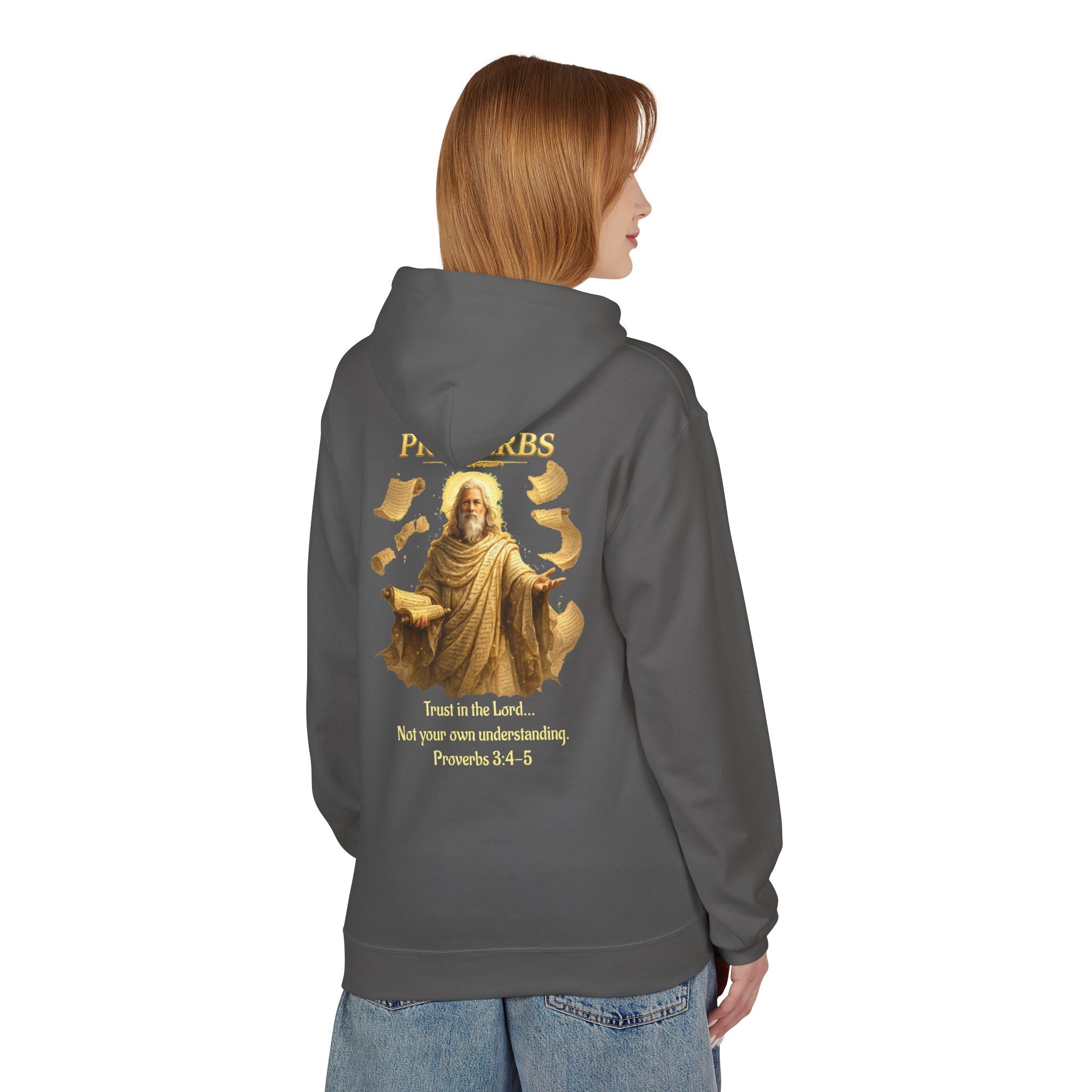 Proverbs “Trust in the Lord” Hoodie – Christian Scripture Pullover | Proverbs 3:5 Faith Sweatshirt