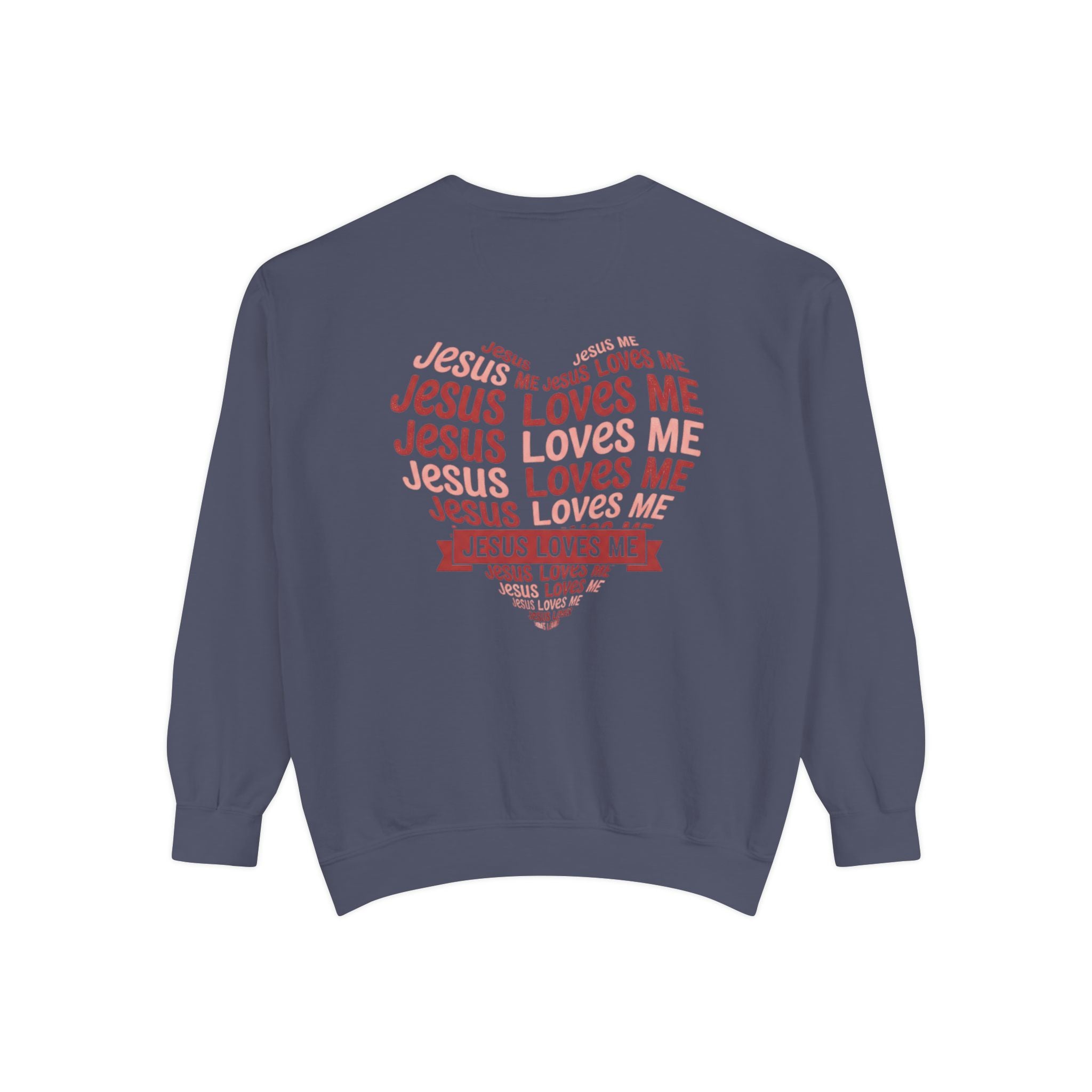 Jesus Loves Me Heart Sweatshirt | Christian Faith Crewneck