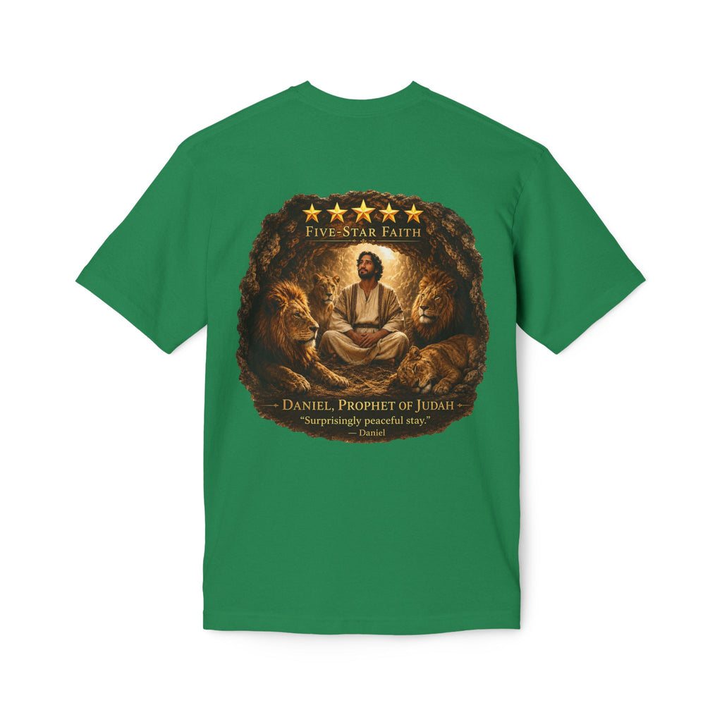 Daniel Review "Stay" Christian T-Shirt — Faith-Based Lion Design