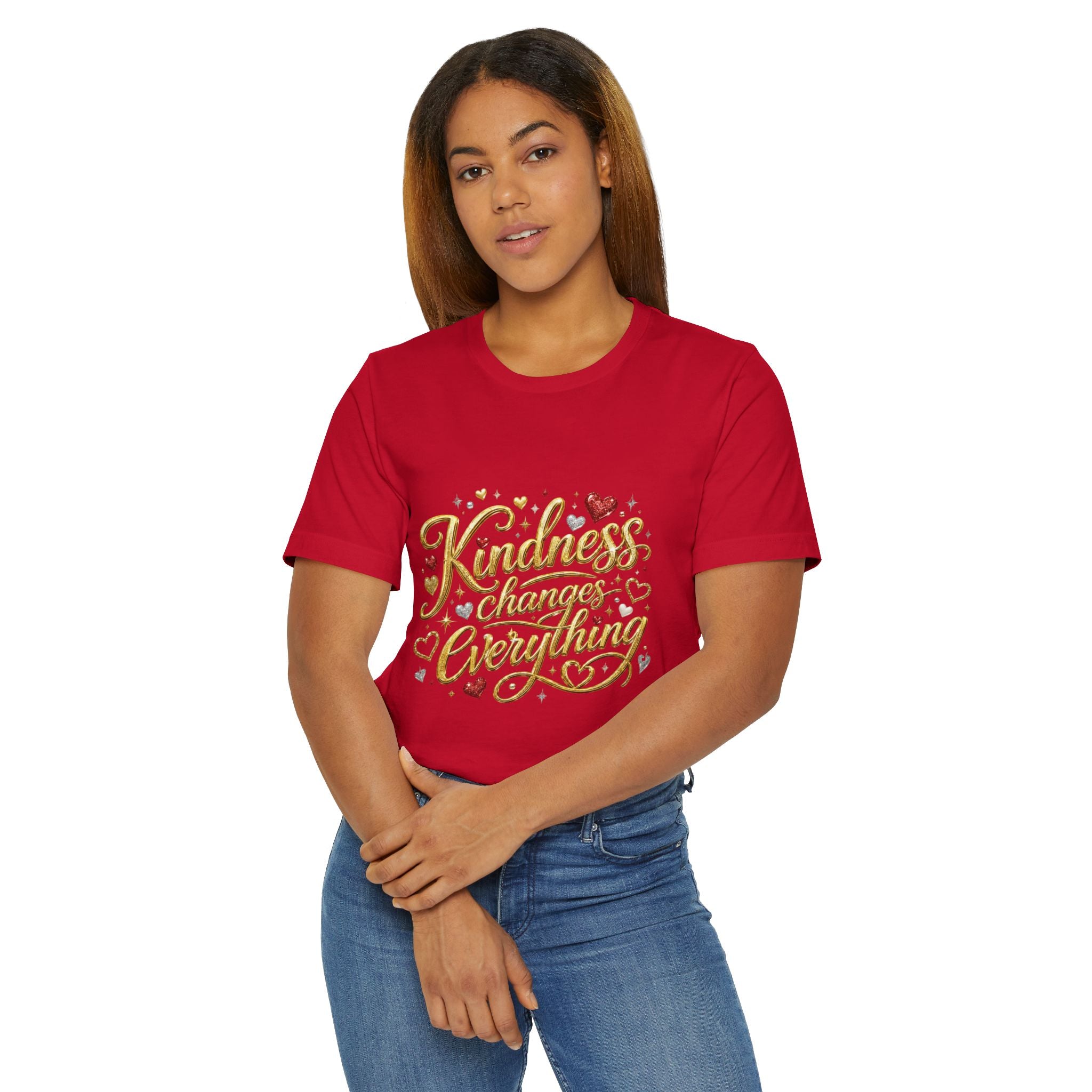 Kindness Changes Everything T-Shirt | Inspirational Script Graphic Tee | Soft Everyday Kindness Shirt