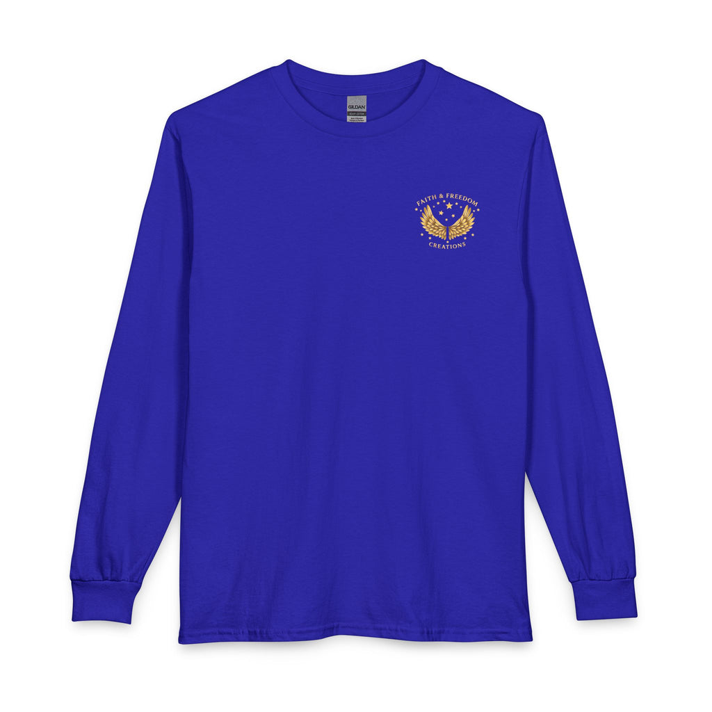 Abraham – Long Sleeve Tee | “Trusted the Promise” Faith Graphic – Five-Star Faith Series