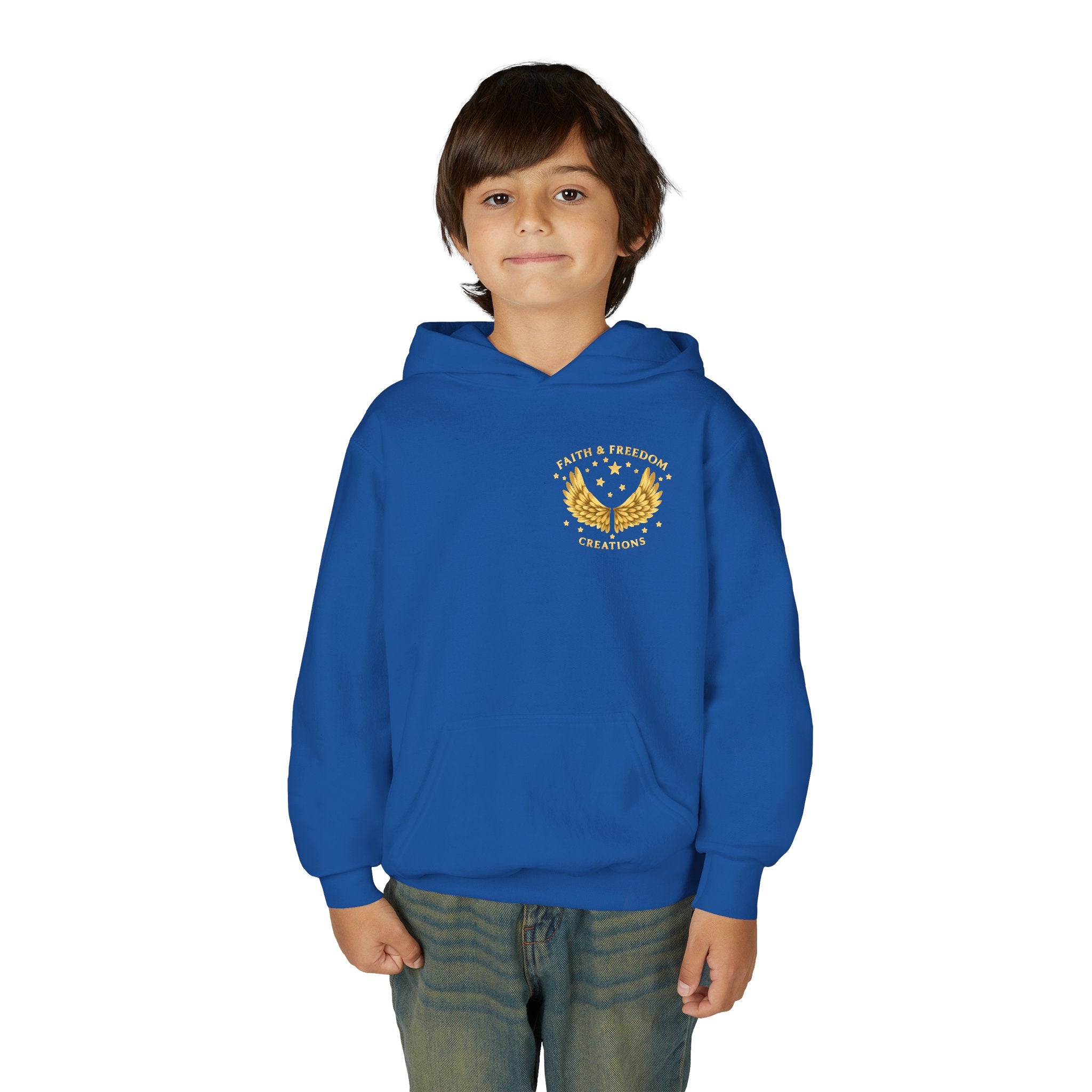 Youth “Be Kind to One Another” Hoodie – Cute Bunny Night Sky Scripture Sweatshirt