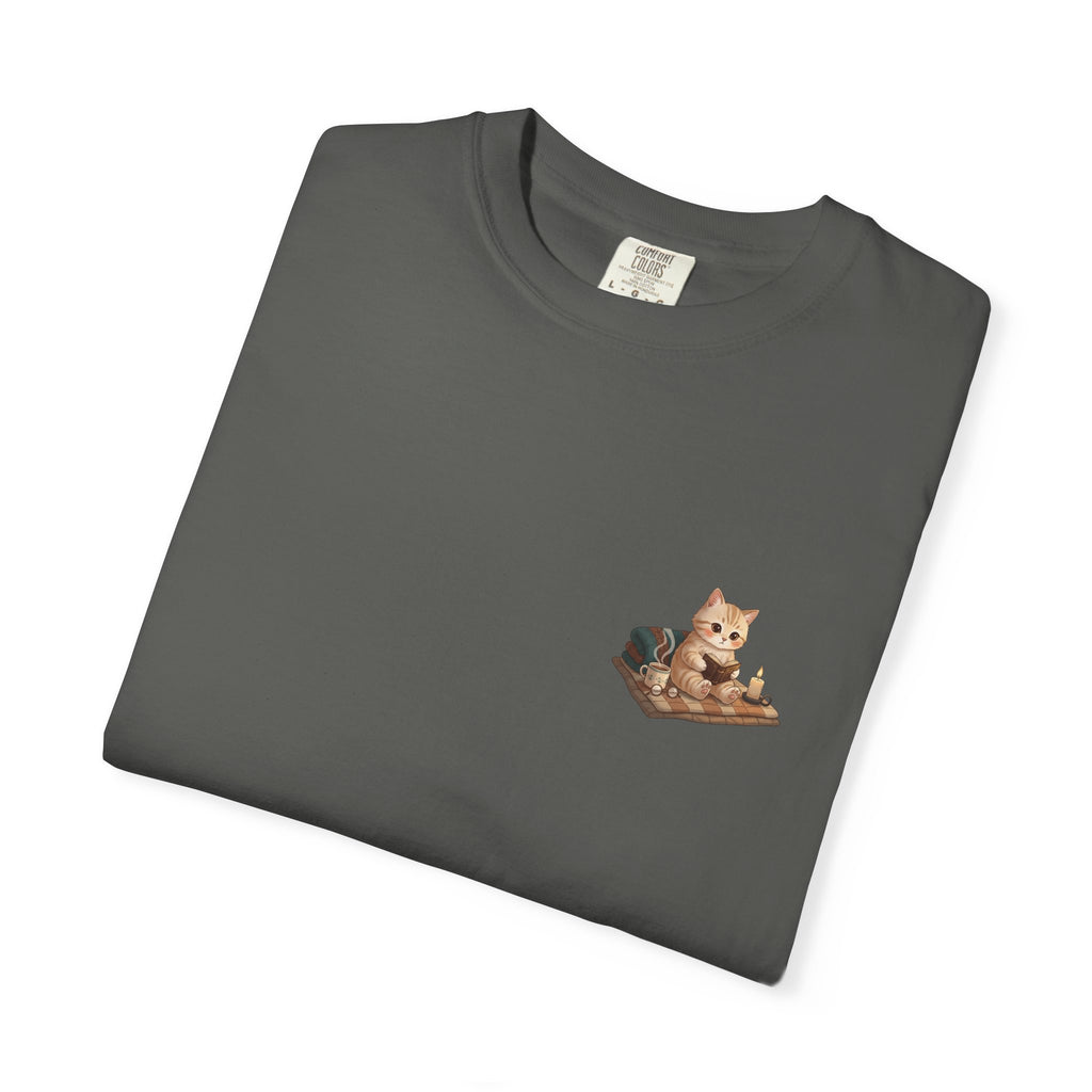 Cozy Cat Prayer T-Shirt — Faith Heart Cat Tee | Christian Cat Lover Shirt