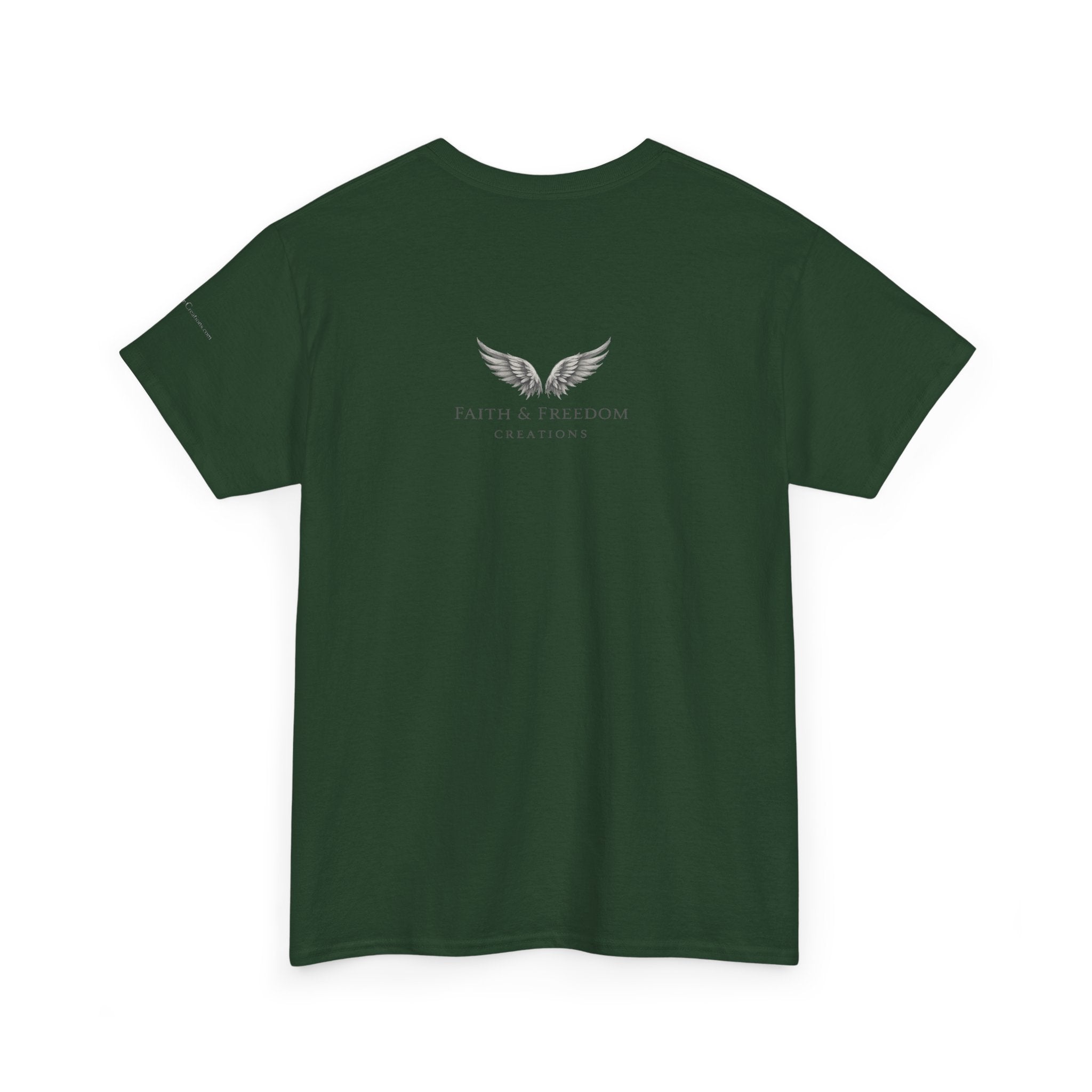 Wing Emblem T‑Shirt — Faith & Freedom Chest Logo