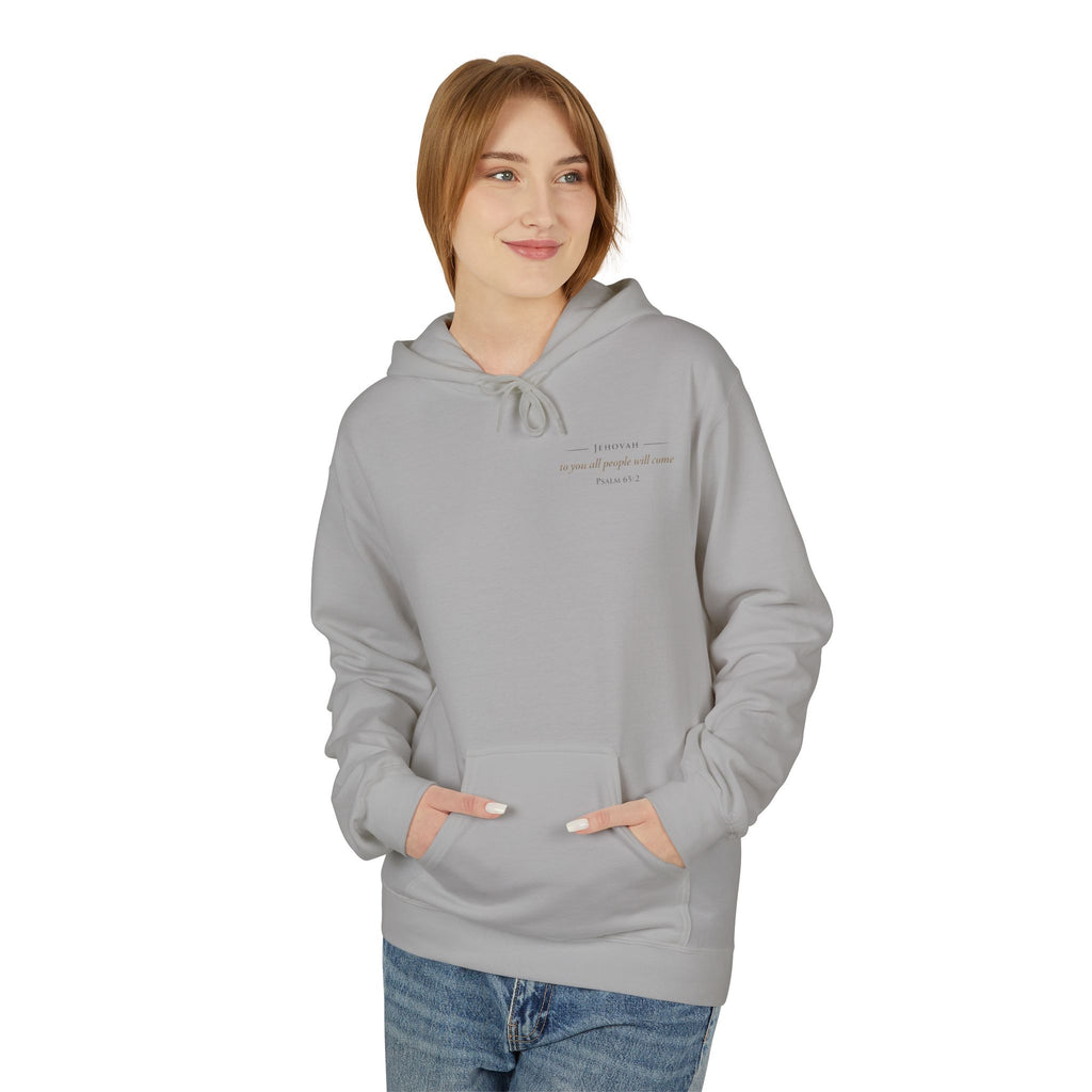 Prayer Hoodie – “O Hearer of Prayer” Psalm 65:2 Christian Pullover | Faith & Freedom Creations