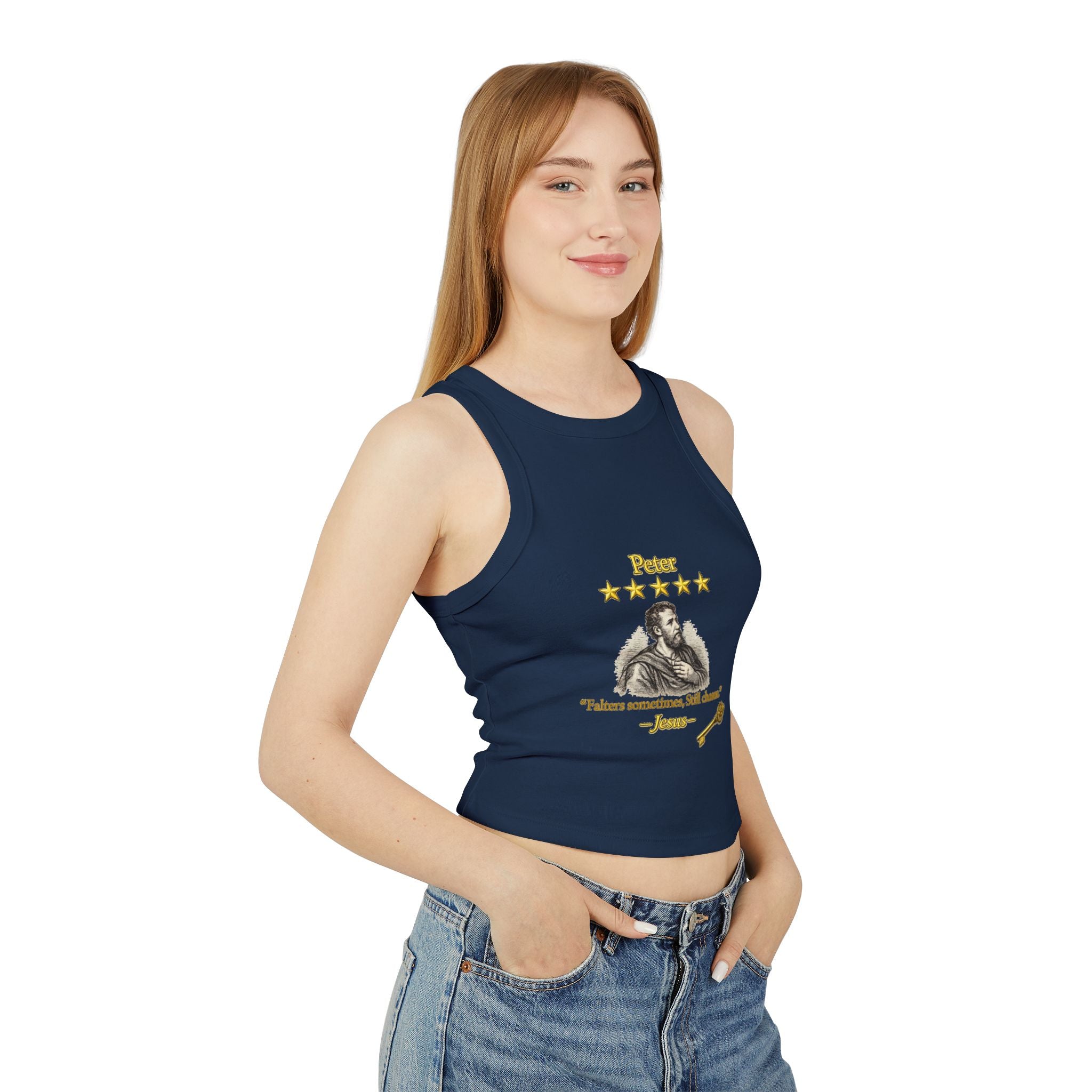 Saint "Loving Review by Jesus of Peter" 5-Star Racer Tank