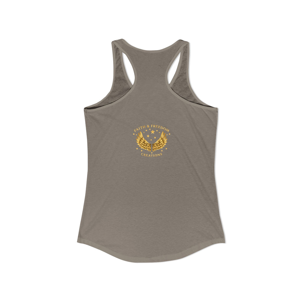 Delilah’s Salon – Women’s Racerback Tank | Vintage Review Graphic – Five-Star Faith Series