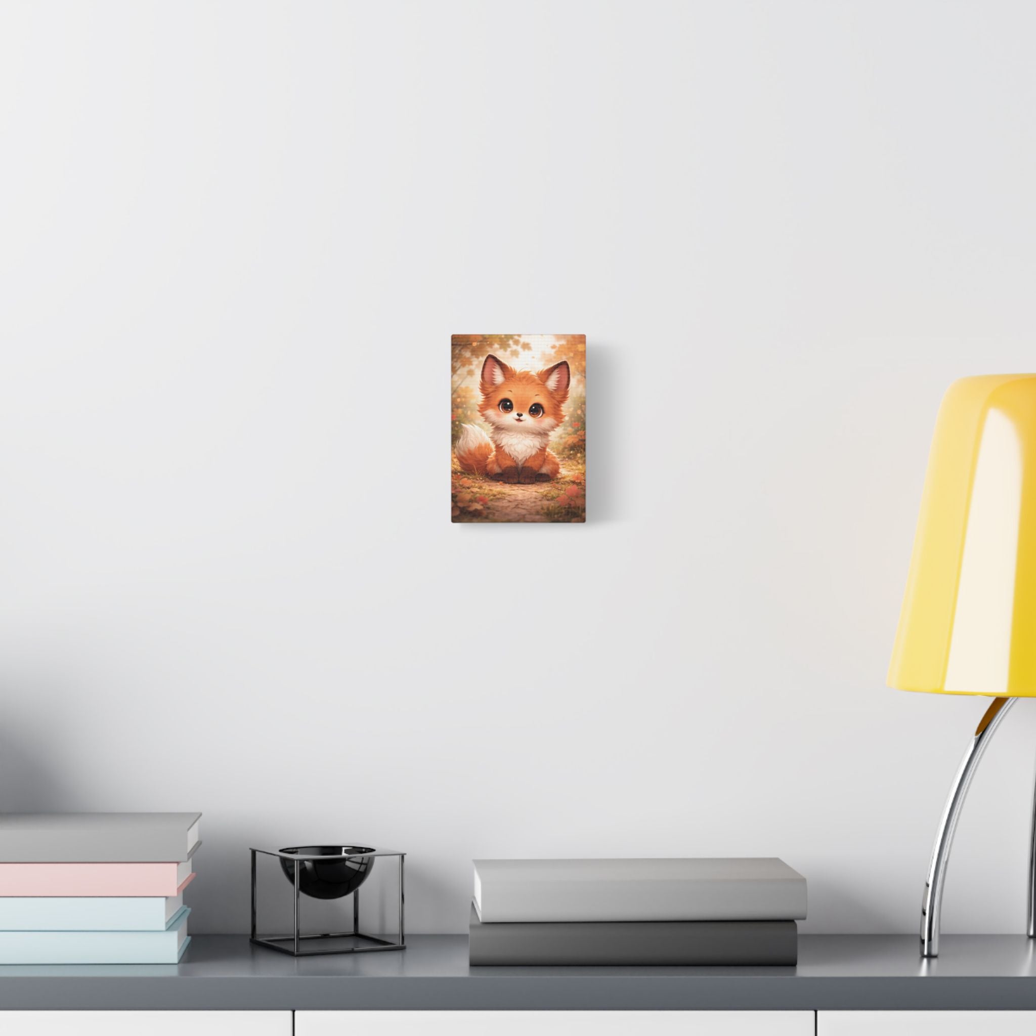 Woodland Fox Canvas — Nursery Woodland Animal Wall Art
