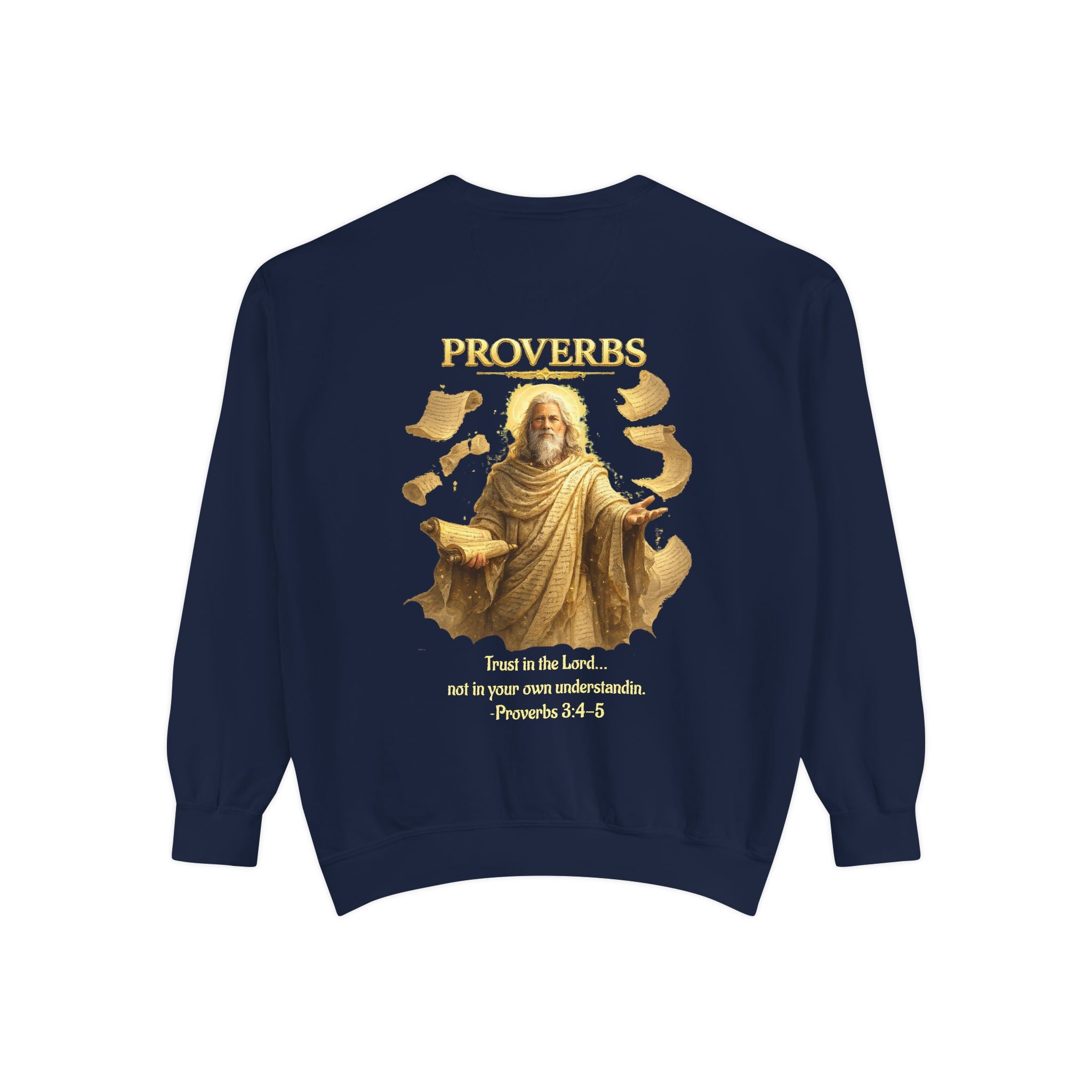 Proverbs Scripture Sweatshirt | Biblical Quote Christian Pullover | Inspirational Faith Crewneck