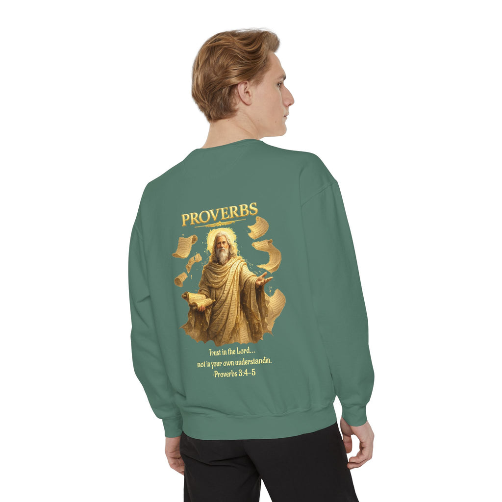 Proverbs Scripture Sweatshirt | Biblical Quote Christian Pullover | Inspirational Faith Crewneck