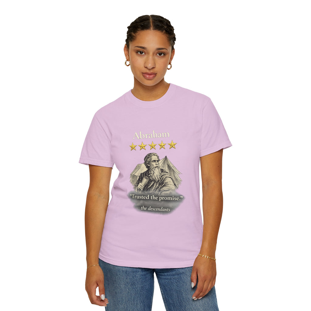 Abraham – Vintage T-Shirt | “I Trusted the Promise” Graphic – Five-Star Faith Series