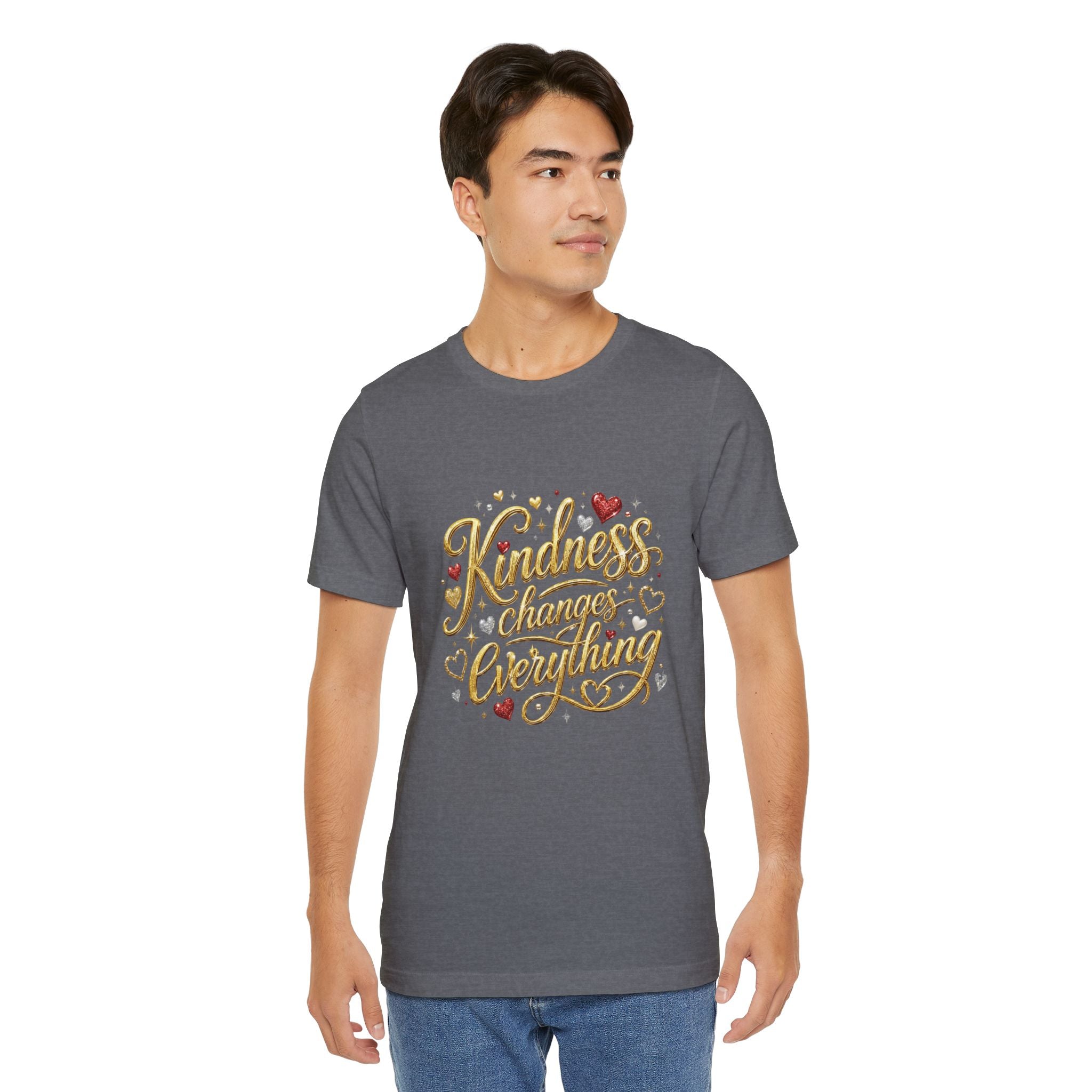Kindness Changes Everything T-Shirt | Inspirational Script Graphic Tee | Soft Everyday Kindness Shirt