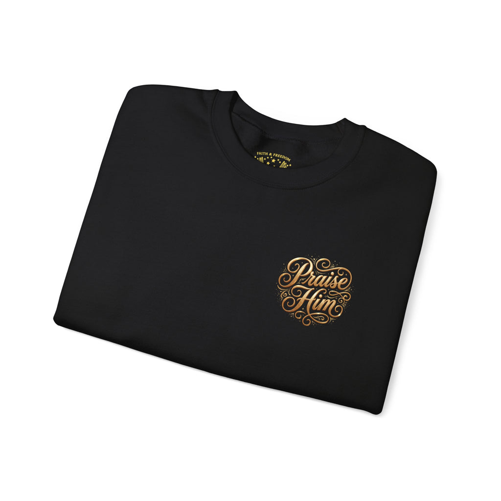 Praise Psalm 150 Sweatshirt | Christian Faith Crewneck Pullover | Inspirational Worship Apparel