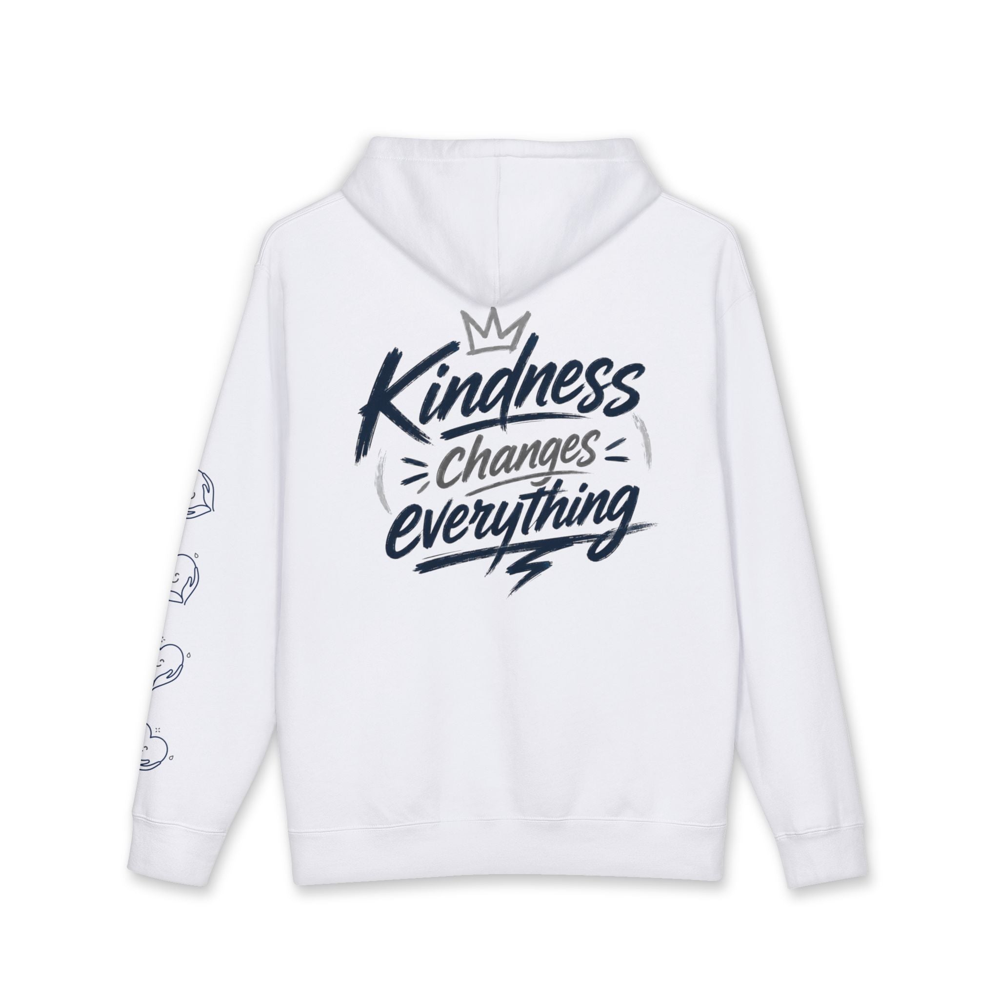 Kindness Changes Everything Hoodie – Heart Hands Graphic Inspirational Pullover