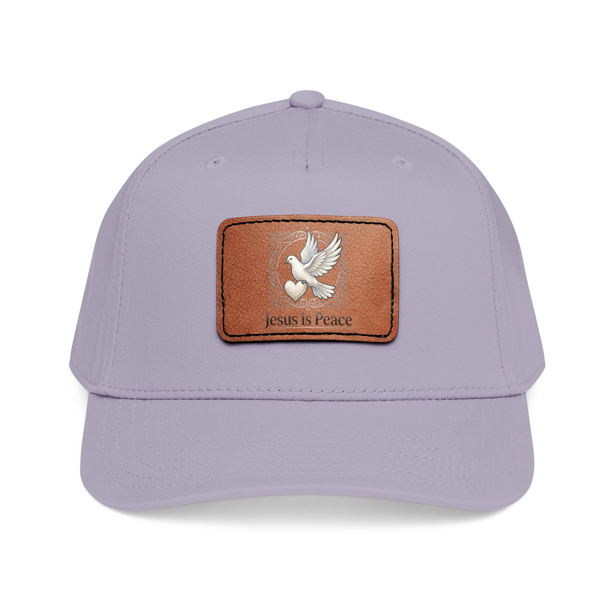 Jesus Is Peace Christian Leather Patch Hat | Dove Faith Baseball Cap | Inspirational Snapback Cap