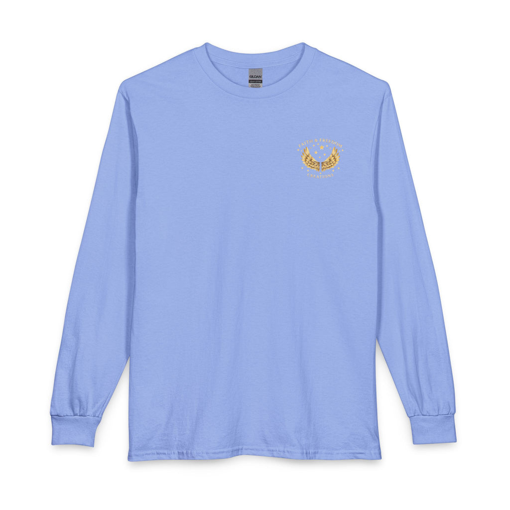 Abraham – Long Sleeve Tee | “Trusted the Promise” Faith Graphic – Five-Star Faith Series