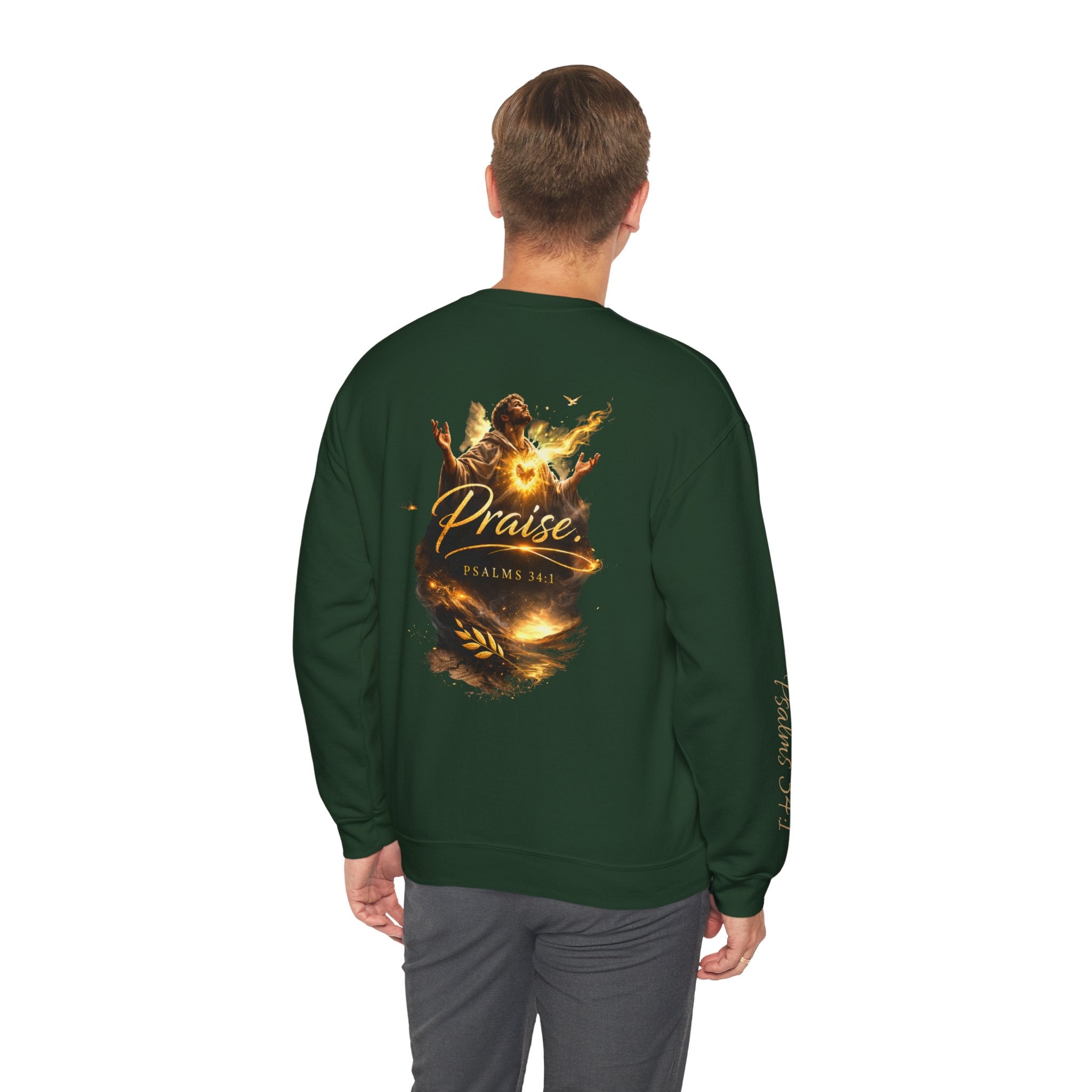 Praise Psalm 150 Sweatshirt | Christian Faith Crewneck Pullover | Inspirational Worship Apparel