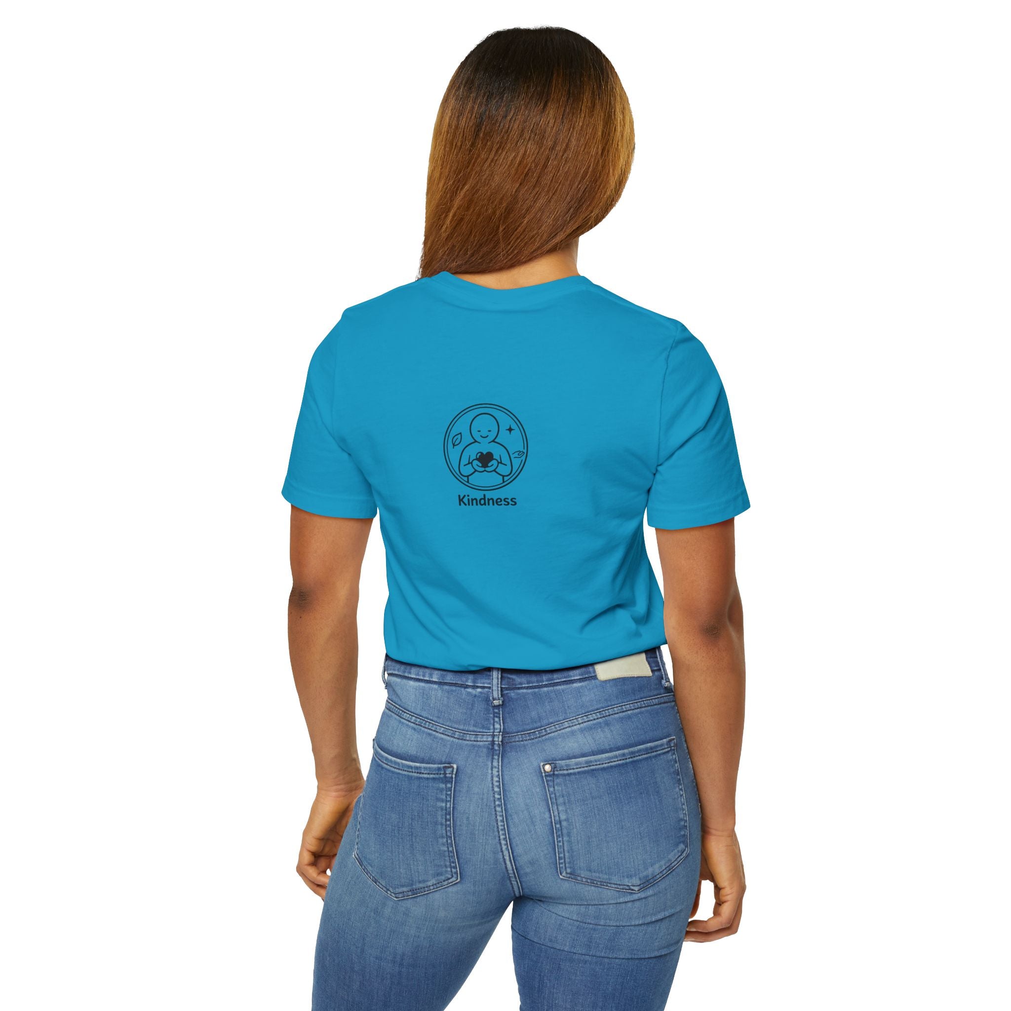 Kindness Minimalist T-Shirt | Inspirational Heart Emblem Tee | Soft Everyday Graphic Shirt