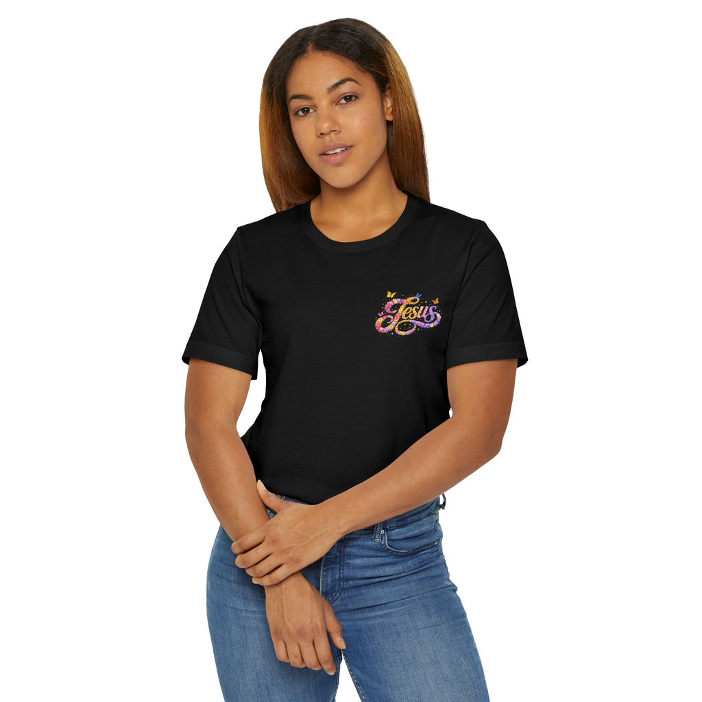 Floral Jesus Women's T-Shirt – Christian Faith Floral Tee | Inspirational Women's Shirt