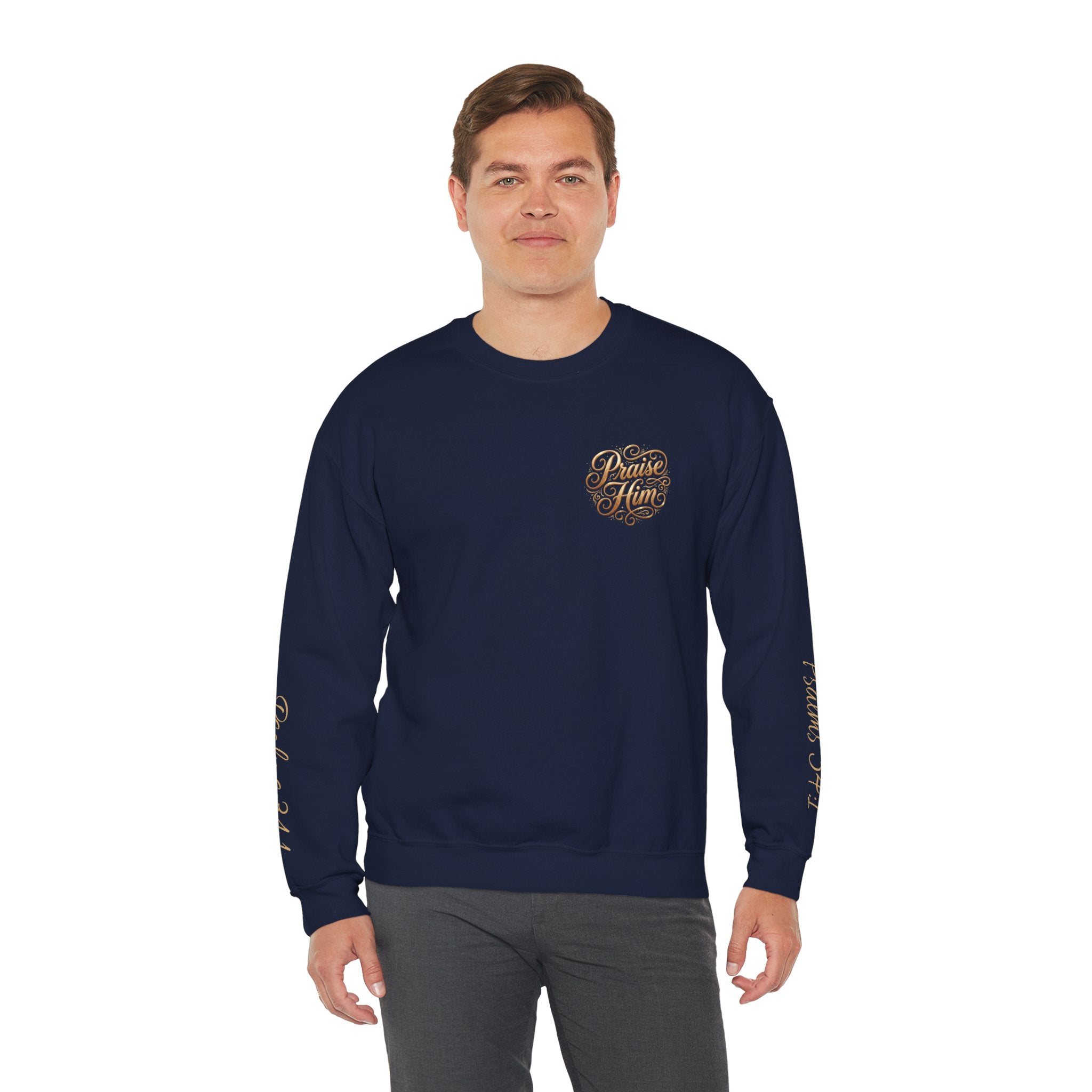 Praise Psalm 150 Sweatshirt | Christian Faith Crewneck Pullover | Inspirational Worship Apparel