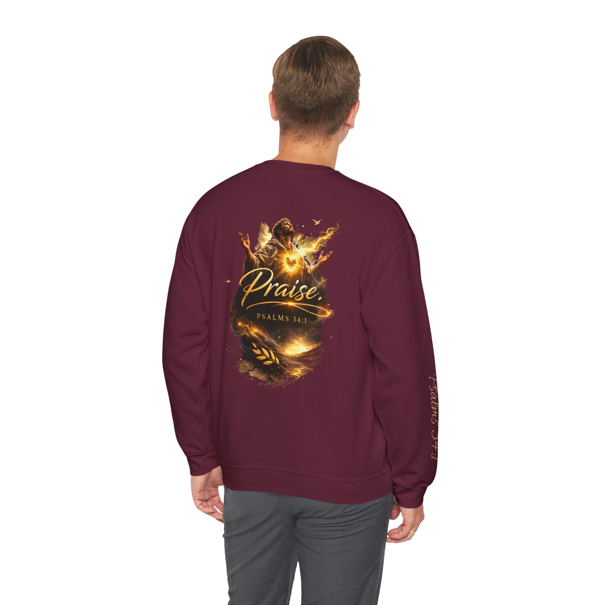 Praise Psalm 150 Sweatshirt | Christian Faith Crewneck Pullover | Inspirational Worship Apparel