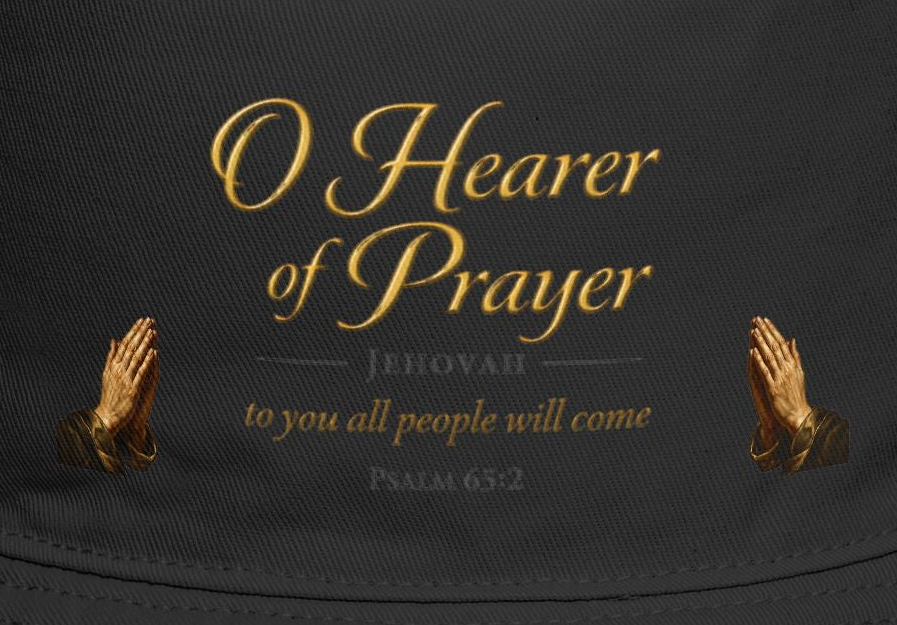 O Hearer of Prayer Bucket Hat – Psalm 65:2 Faith-Inspired Scripture Hat | Faith & Freedom Creations