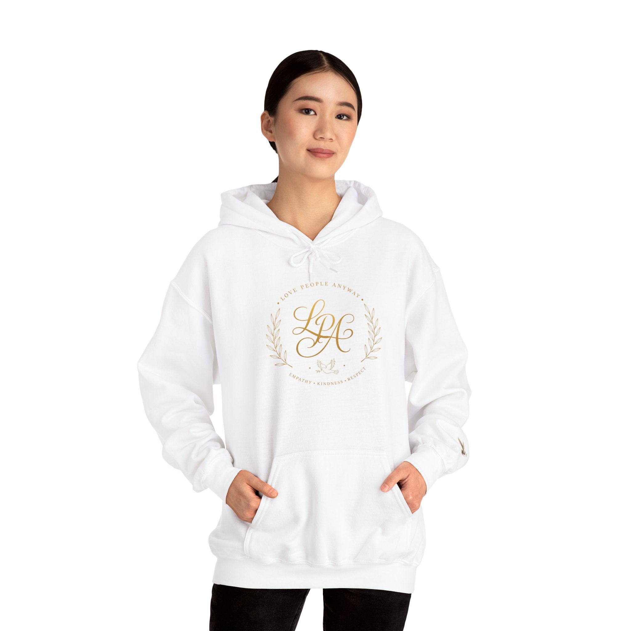 Love People Anyway Hoodie | Inspirational Christian Hooded Sweatshirt | Faith Freedom Creations
