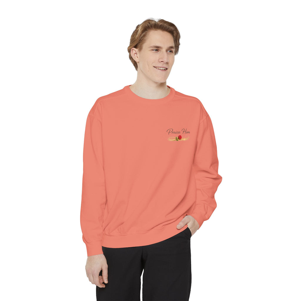 Psalm 34:1 Crewneck Sweatshirt | Inspirational Christian Graphic Sweatshirt | Faith Apparel