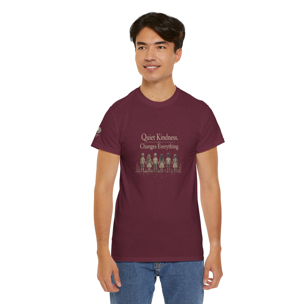 Kindness Graphic Tee – “Quiet Kindness Changes Everything” Inspirational T-Shirt