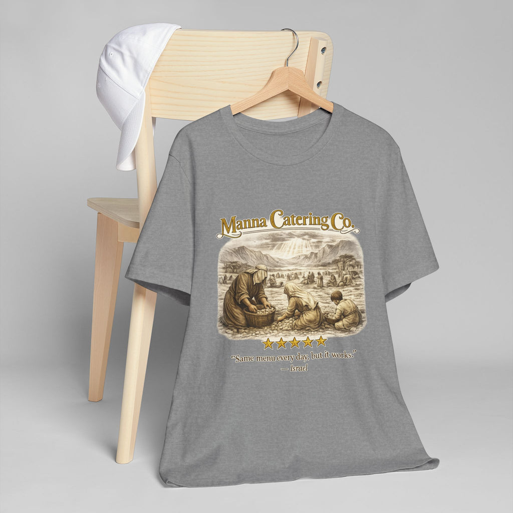 “Same Menu Every Day, But It Works” – Vintage Graphic T-Shirt| Five-Star Faith Series